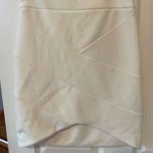 Express White Bandage Skirt